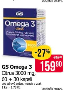 Doplněk stravy Omega 3 GS