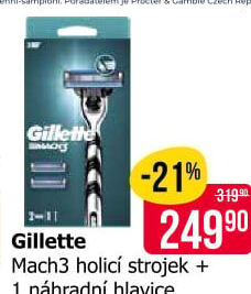 Holicí strojek pánský Gillette Mach 3