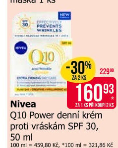 Pleťový krém OF 30 proti vráskám Q10 Power Nivea