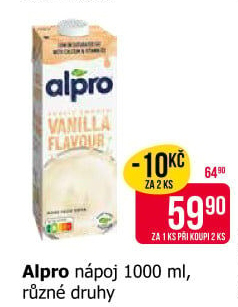 Rostlinné nápoje Alpro