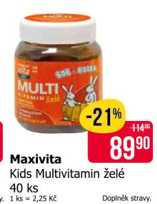 Vitamíny pro děti Multi želé MaxiVita