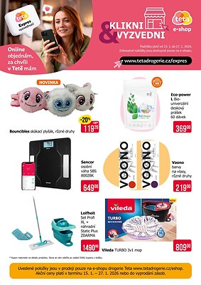 akční leták Teta drogerie 15.1.2026-27.1.2026