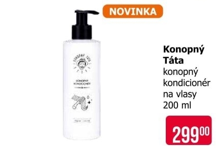 Balzám na vlasy Konopný Táta