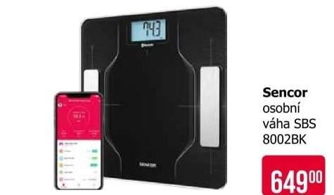 Osobní váha Sencor SBS8002BK