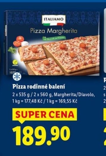 Pizza rodinné balení