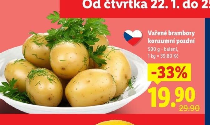 Vařené brambory konzumní pozdní - Lidl akcniletaky.com