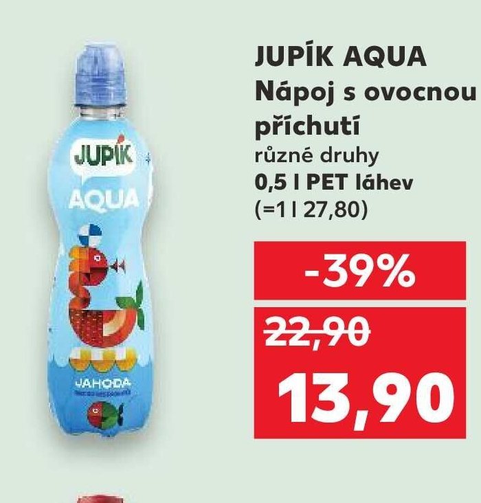 JUPÍK AQUA Nápoj s ovocnou příchutí