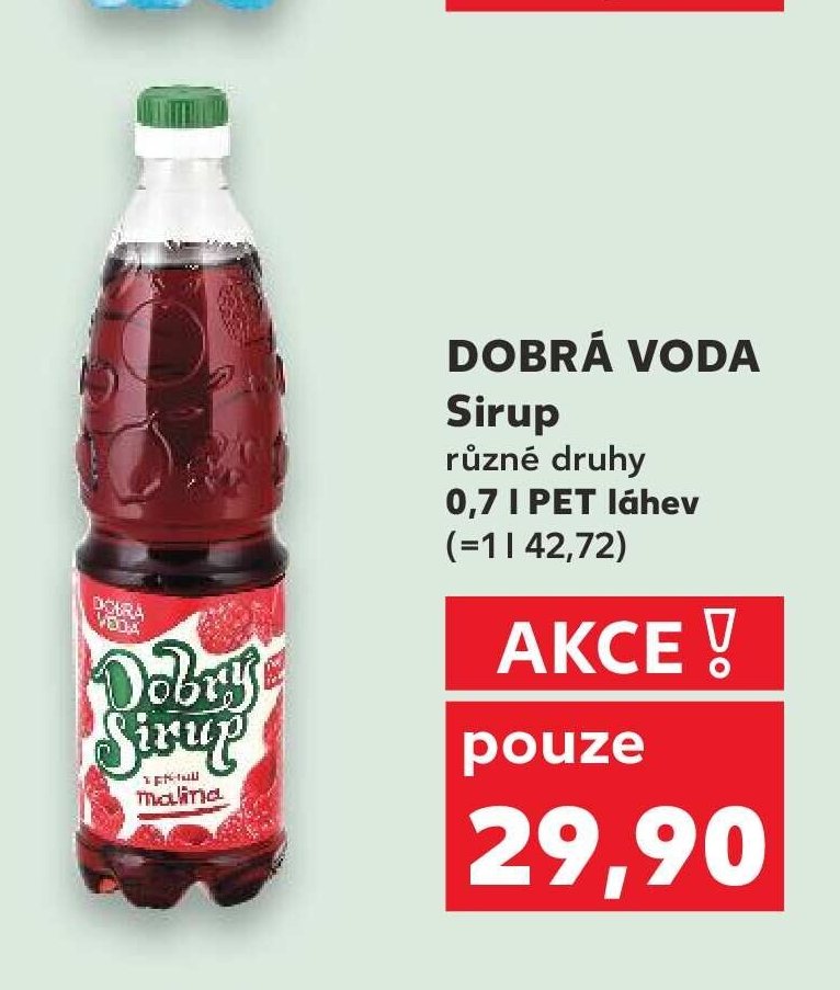 DOBRÁ VODA Sirup