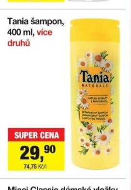 Tania šampon, 400 ml, více druhů