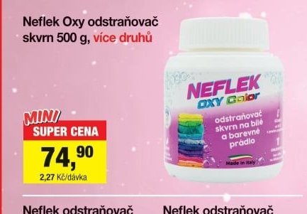 Neflek Oxy odstraňovač skvrn 500 g, více druhů