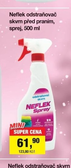 Neflek odstraňovač skvrn před praním, sprej, 500 ml