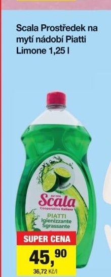 Scala Prostředek na mytí nádobí Piatti Limone 1,25 l