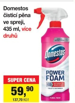Pěna čisticí na WC Domestos