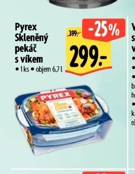 Pyrex Skleněný pekáč s víkem