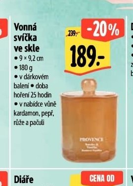 Vonná svíčka ve skle