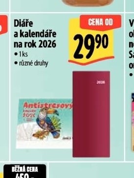 Diáře a kalendáře na rok 2026