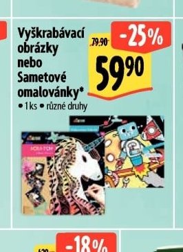 Vyškrabávací obrázky nebo Sametové omalovánky