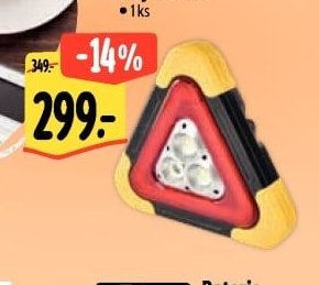 LED nabíjecí varovný trojúhelník