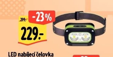 LED nabíjecí čelovka