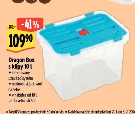 Dragon Box s klipy 10 l - Albert akcniletaky.com