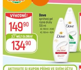 Dove sprchový gel různé druhy