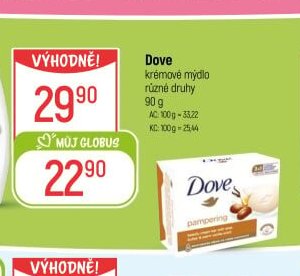 Dove krémové mýdlo různé druhy