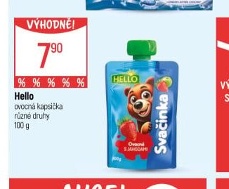 Hello ovocná kapsička různé druhy