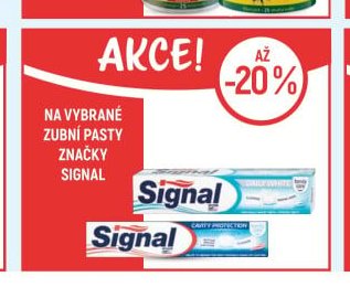 Na vybrané zubní pasty značky Signal