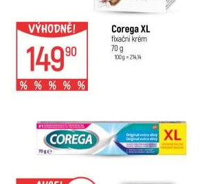 Corega XL fixační krém
