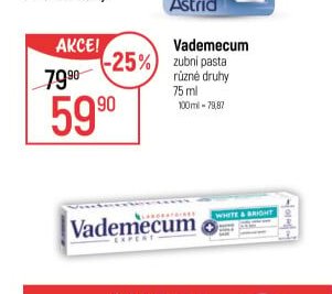 Vademecum zubní pasta