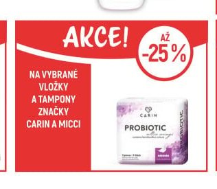 Carin a Micci vložky a tampony