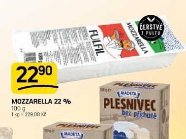 MOZZARELLA 22 %