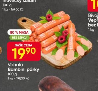 Váhala Bambini párky