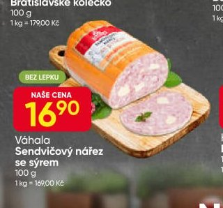 Váhala Sendvičový nářez se sýrem