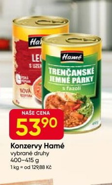 Konzervy Hamé