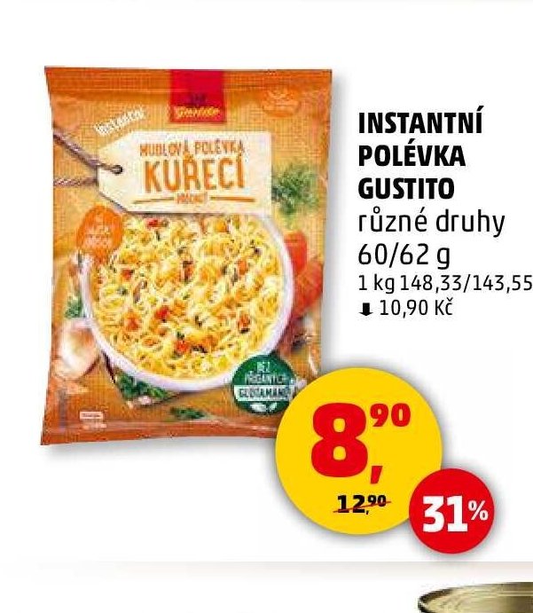 INSTANTNÍ POLÉVKA GUSTITO