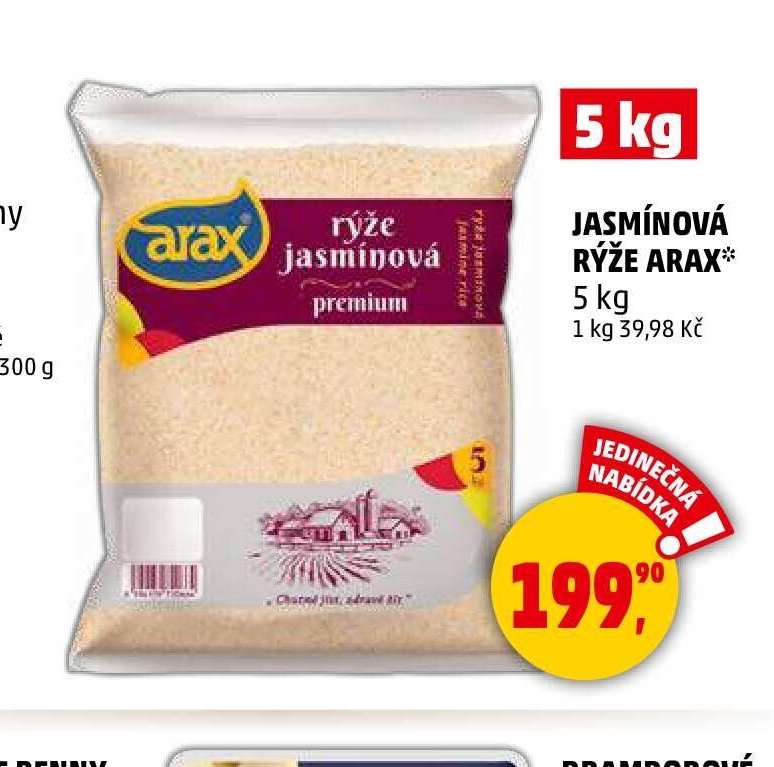 RÝŽE JASMINOVÁ ARAX 5 kg