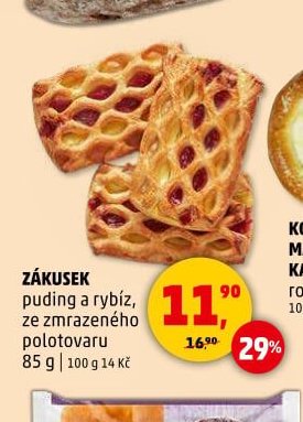 ZÁKUSEK puding a rybíz