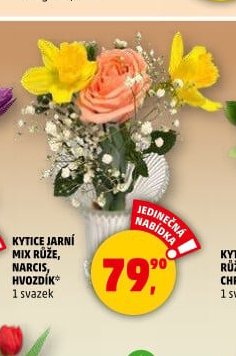 KYTICE JARNÍ MIX RŮŽE, NARCIS, HVOZDÍK