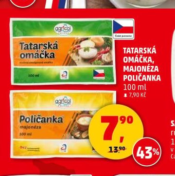 TATARSKÁ OMÁČKA, MAJONÉZA POLIČANKA