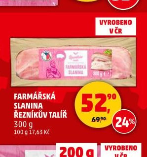 Farmářská slanina Řezníkův talíř