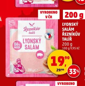 Lyonský salám Řezníkův talíř