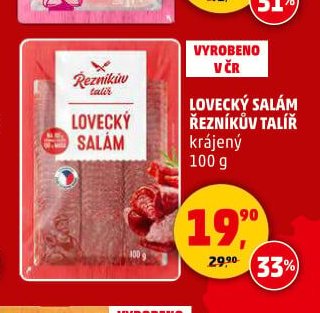 Lovecký salám Řezníkův talíř