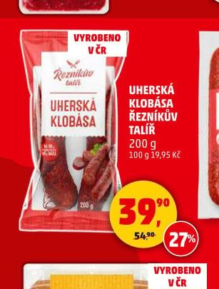 UHERSKÁ KLOBÁSA ŘEZNÍKŮV TALÍŘ - Penny Market akcniletaky.com