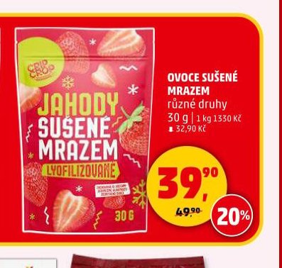 CRIP CROP JAHODY SUŠENÉ MRAZEM