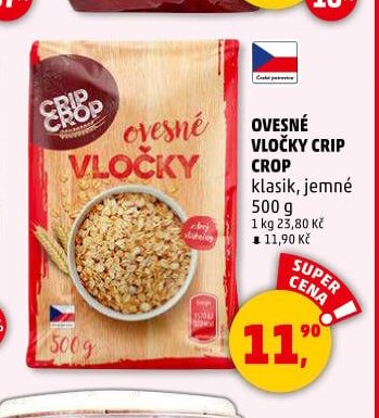OVESNÉ VLOČKY CRIP CROP