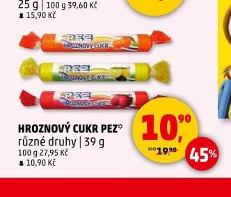 HROZNOVÝ CUKR PEZ