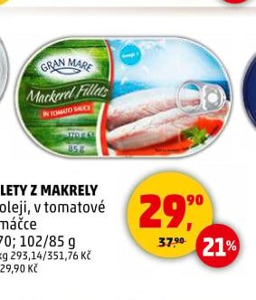 FILETY Z MAKRELY GRAN MARE