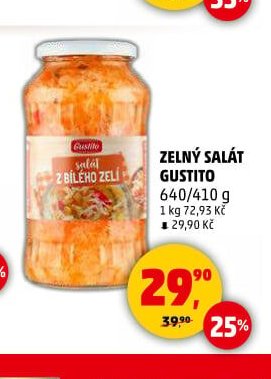 ZELNÝ SALÁT GUSTITO