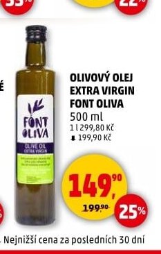 OLIVOVÝ OLEJ EXTRA VIRGIN FONT OLIVA